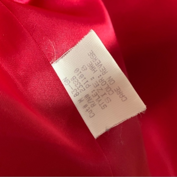 Pendleton Womens Wool Blend dress Coat size 8 red Button Front - Picture 4 of 6